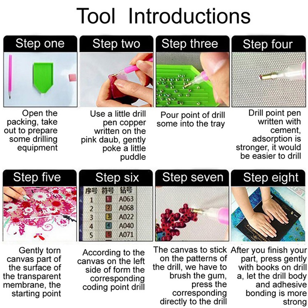 Bộ Tranh Đính Đá 5D Tự Làm Hình Mèo Dễ Thương Trang Trí Nhà Cửa