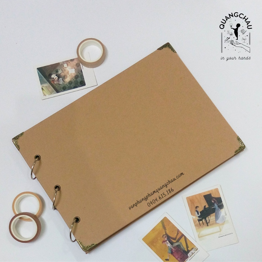Scrapbook, album trơn tự trang trí
