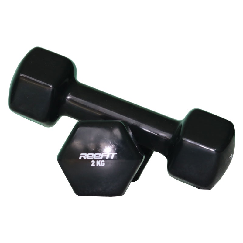 Bộ 2 Tạ Tay Cao Su 2kg Reefit Cao Su Trơn Lõi Thép Cao Cấp