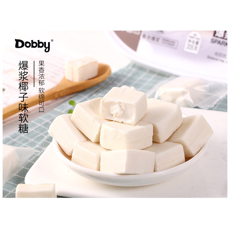 [ Thơm Mềm ngon ] Combo 1000g Kẹo dẻo hoa quả Dobby Nhập khẩu Đài Loan món ăn vặt ngon đã nghiền