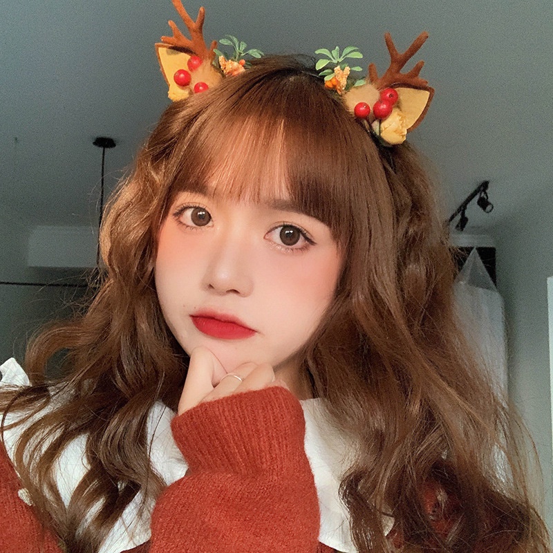 Set 2 kẹp tóc CHLINS thiết kế gạc hươu dễ thương