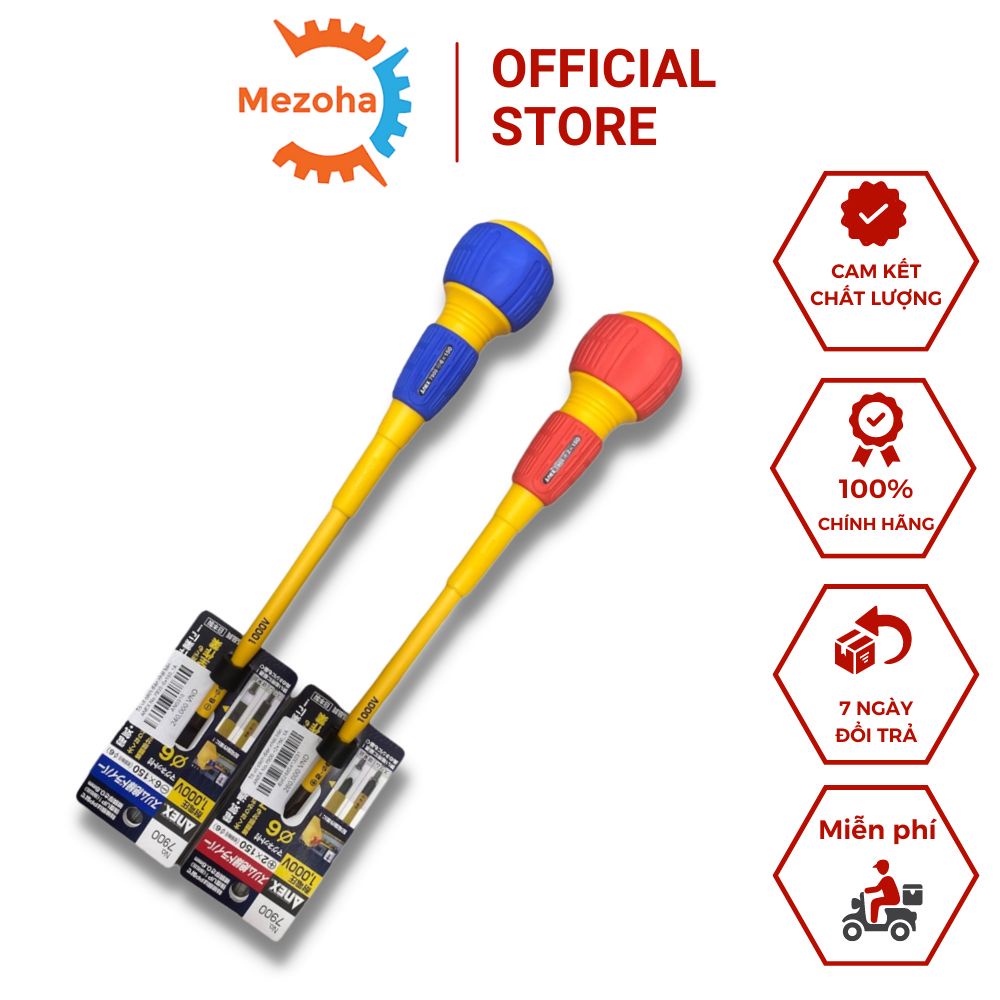 Tô vít cách điện 1000V ANEX 7900 Cao Cấp Made In Jpan Hàng Chính Hãng | Mezoha.vn