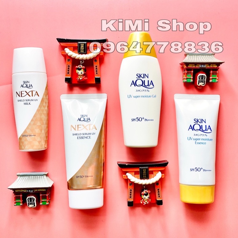 Kem chống nắng Skin Aqua Super Moisture//Nexta Serum UV Essence