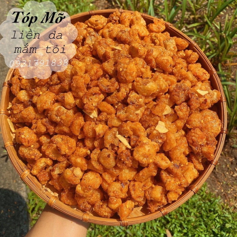 Tóp mỡ rim mắm tỏi hủ 300g ăn vặt sài gòn ngon rẻ
