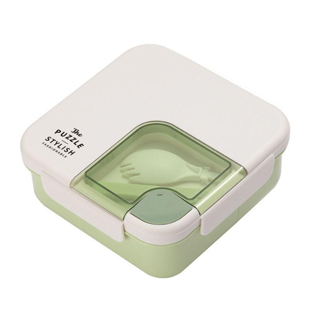 Hộp Đựng Cơm Trưa Có Thể Tái Sử Dụng Kèm Muỗng Tiện Dụng Cho Học Sinh / Nhân Viên Văn