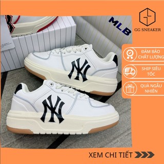 |gg sneaker| giày sneaker mlb chunky liner trắng đế nâu