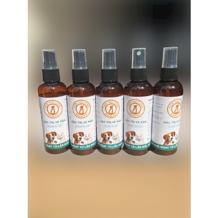 Xịt diệt ve rận cho chó mèo chữa nấm viêm da ghẻ cho thú cưng