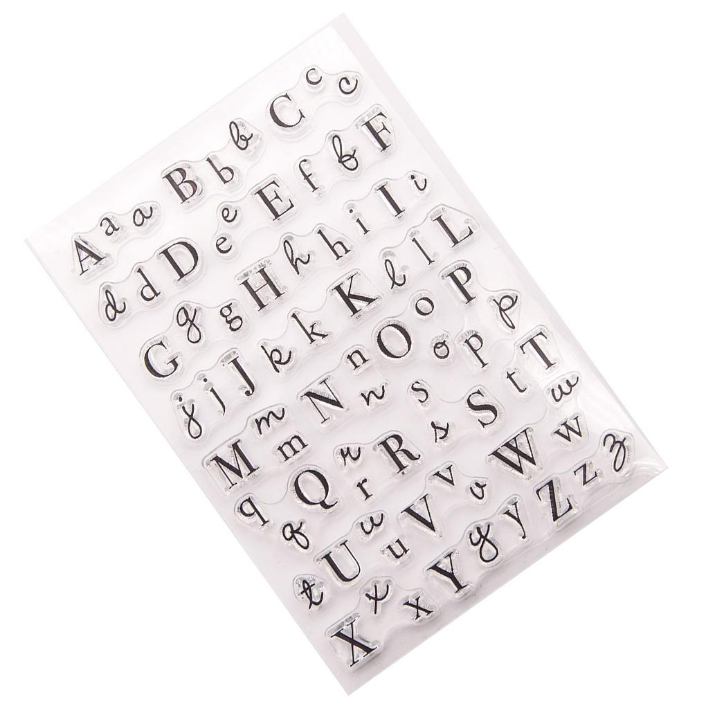 Bộ Con Dấu Silicone Trong Suốt Thiết Kế Đơn Giản Trang Trí Sổ Tay