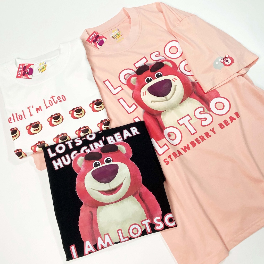 Áo thun LOTSO GẤU DÂU form rộng unisex nam nữ