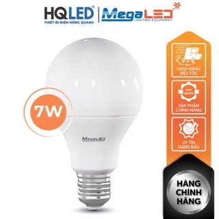 Đèn LED MegaLed 7W Bulb Ánh Sáng Trắng/ Vàng An Toàn Và Thân Thiện Với Môi Trường