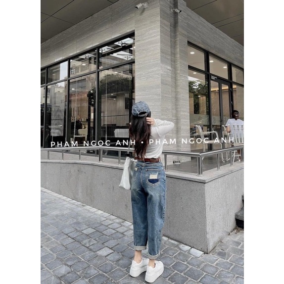 Mã 040- QUẦN BAGGY JEAN BOY RÁCH