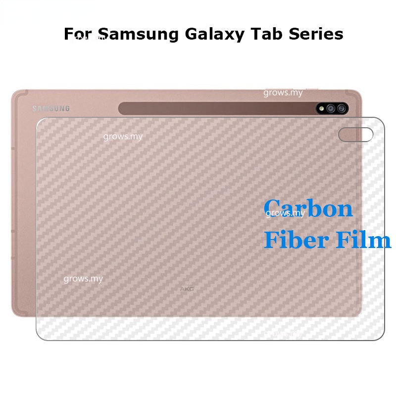 Miếng Dán Bảo Vệ Màn Hình Máy Tính Bảng Họa Tiết Sợi Carbon 3D Cho Samsung Galaxy Tab S8 S7 Plus Lite S7 FE 12.4 A8 10.5 A7 S6 Lite 10.4
