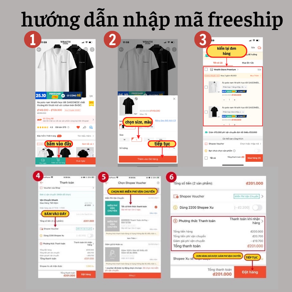 Áo polo nam họa tiết Saigonese chất thoáng khí thoải mái vải cotton trơn BASIC.