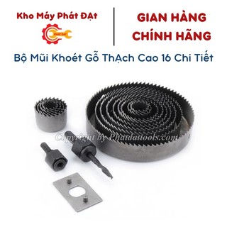 Bộ mũi khoét gỗ-khoét thạch cao 16 chi tiết cao cấp
