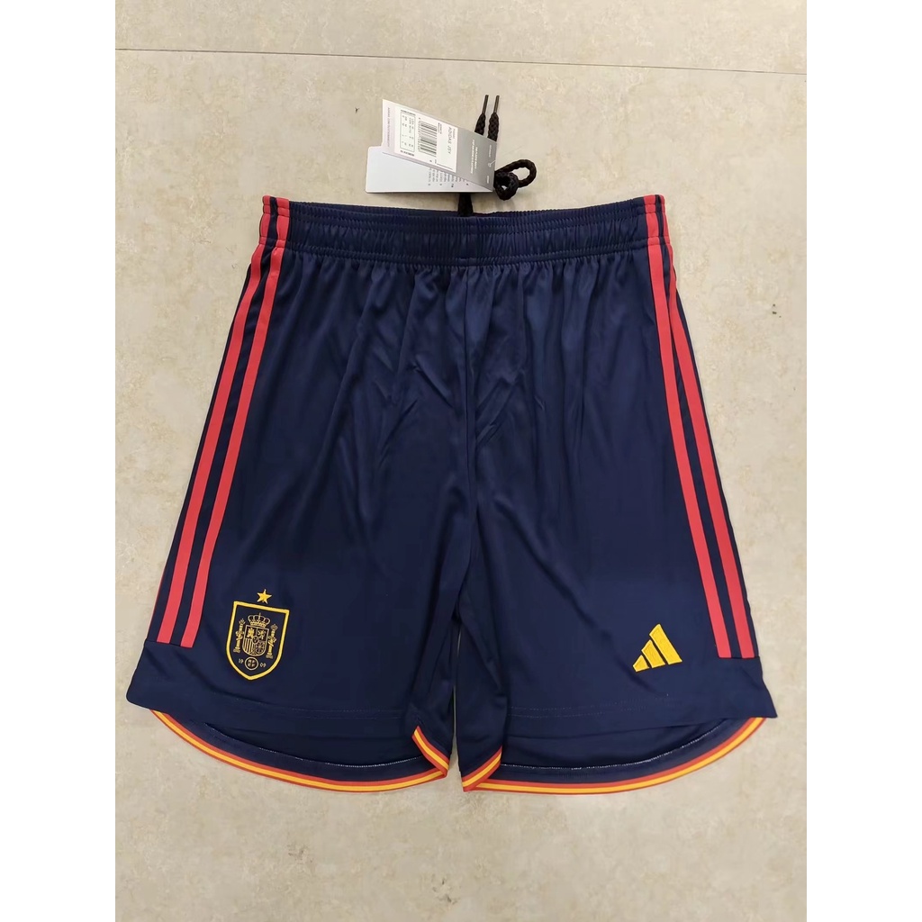 Quần Short Đá Bóng Màu Đen Size S-XXL 22 / 23 Phong Cách Tây Ban Nha Thời Trang Cho Nam Và Nữ
