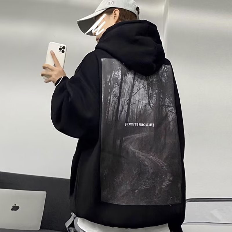 Áo hoodies có mũ trùm đầu to dài tay thời trang nam nữ size S-4XL