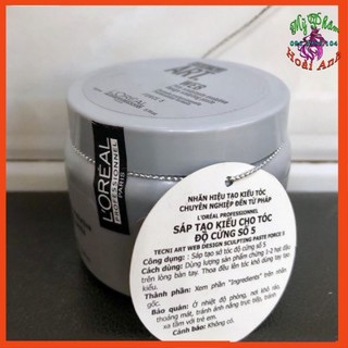 [Loreal chính hãng] Sáp vỗ L'oreal Tech.ni Art Web Design sculpting paste Force 5 tạo kiểu tóc 150ml