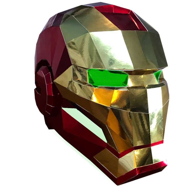 Mặt Nạ Hóa Trang Halloween Phát Quang Hình Đầu Người Sắt Độc Đáo