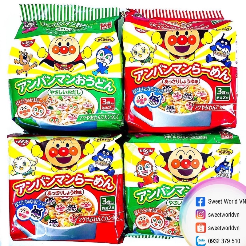 Mì gói trẻ em Anpanman - Nhật Bản