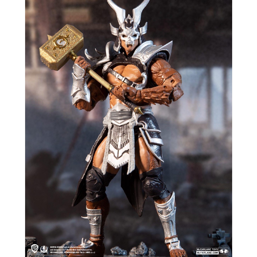 MÔ HÌNH MCFARLANE MK11 SHAO KAHN SILVER