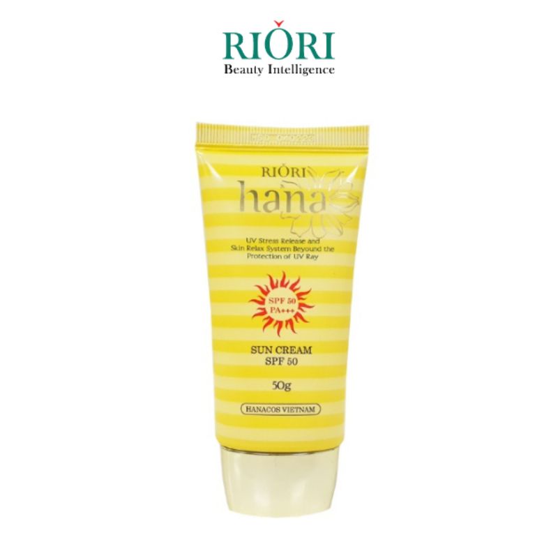 Kem chống nắng cao cấp Hàn Quốc RIORI HANA Whitening UV Sun Block Cream 50g