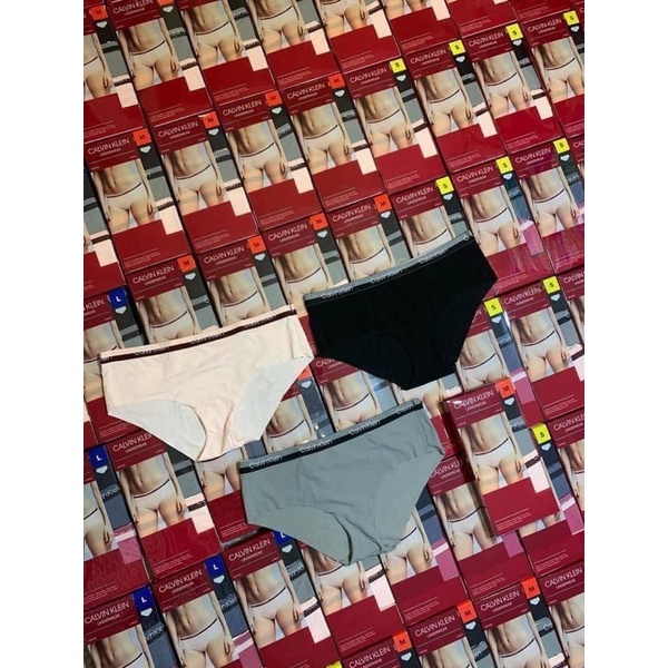 Set 3 quần chip Calvin Klein Underwear Hipster màu Đen Ghi Hồng