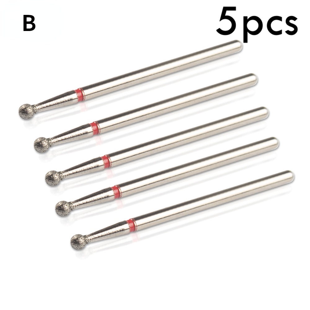 Bộ 5 Mũi Khoan Móng Tay Kim Cương Chuyên Dụng Cho Máy Mài Móng Tay