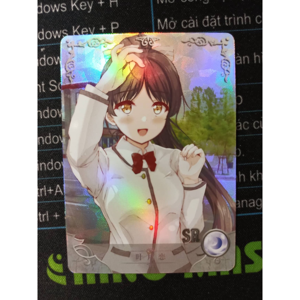 (Rain15) Thẻ bo góc nhân vật Ren Hazuki – Love Live! NS-05 – SR