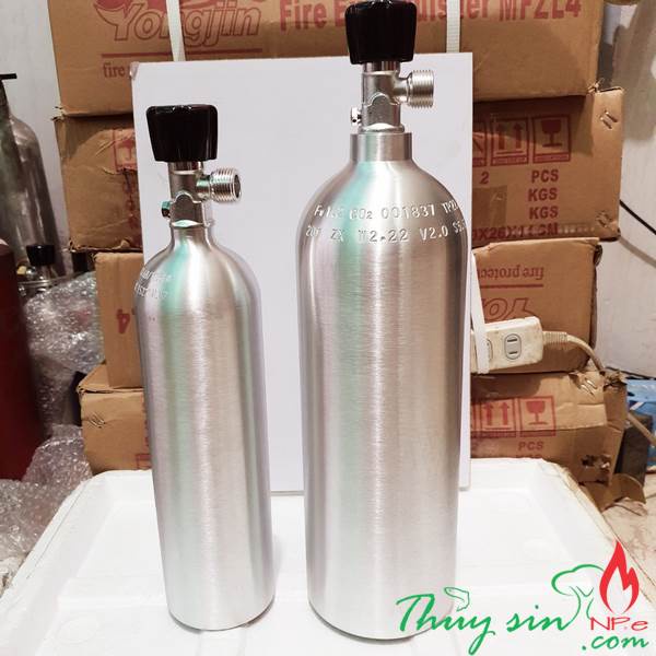 Bình CO2 thủy sinh nhôm 2 lít