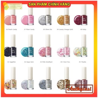 Sơn móng tay The Saem Nail Wear Glitter 7ml siêu đẹp