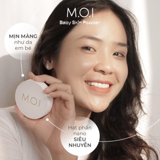 Combo phấn phủ + phấn nước M.O.I Baby Skin