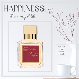 Nước hoa 🌟 nước hoa mfk bacarat rouge 540 edp 10ml/20ml