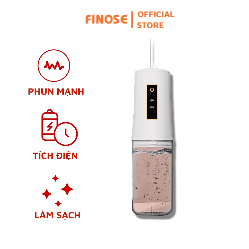 Máy tăm nước FINOSE chính hãng cầm tay cao cấp, 3 chế độ phù hợp mọi đối tượng– Thiết bị vệ sinh cá nhân không thể thiếu