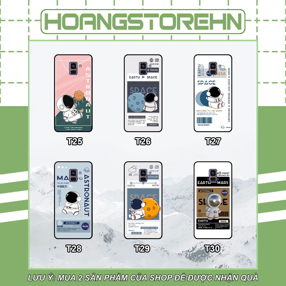 Ốp lưng Samsung A5 2018 / A8 2018 / A8 Plus / A8+ in hình vũ trụ, nasa, moon, earth siêu đẹp