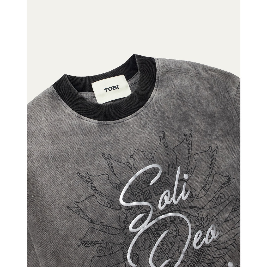 Áo thun tay lỡ in hình bạc SDG AR TOBI - SDG Artline AR