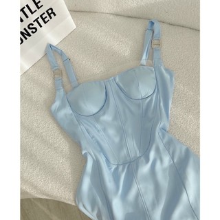 Đầm Body 2 Dây Cúp Ngưc Khoen