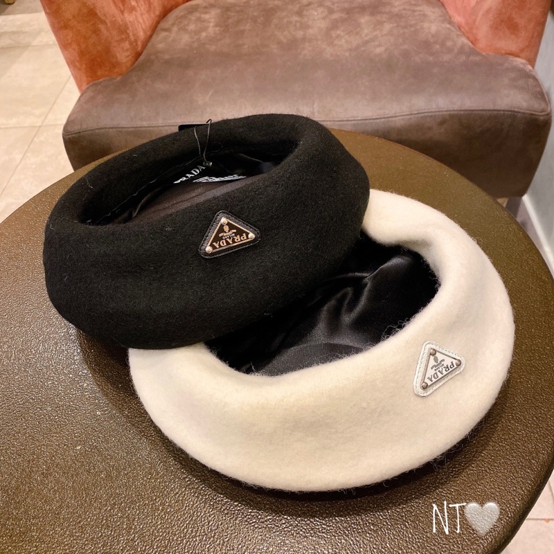 Mũ nồi prada viền da