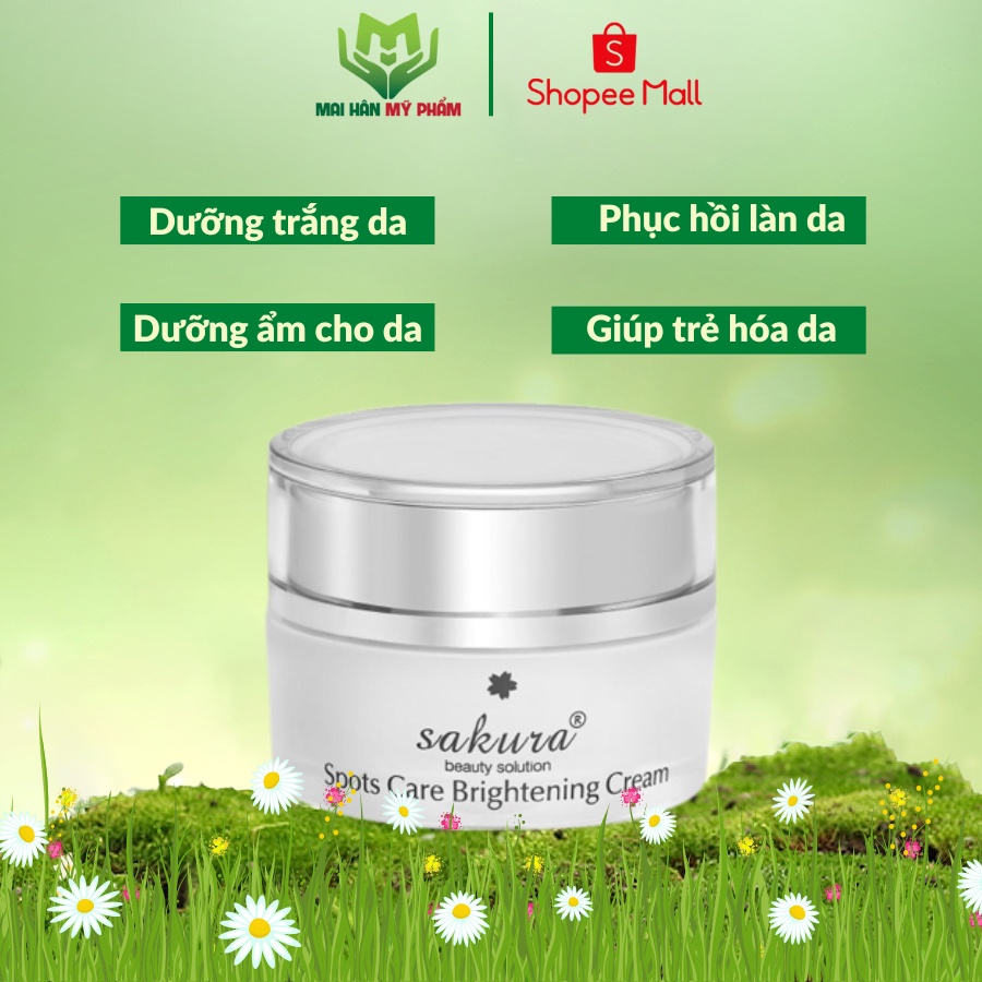 Kem dưỡng trắng da, ngừa sạm nám Sakura Spots Care Brightening Cream 13g - Mỹ Phẩm Mai Hân