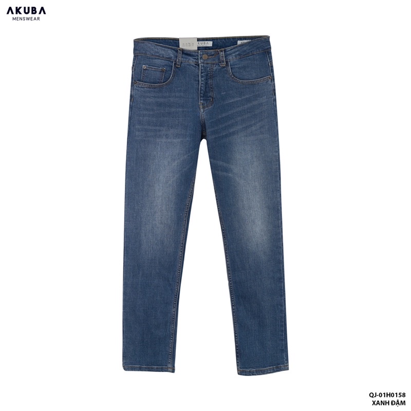 Quần jean Akuba Form SLIMFIT màu Xanh đậm, Xanh nhạt, Xám