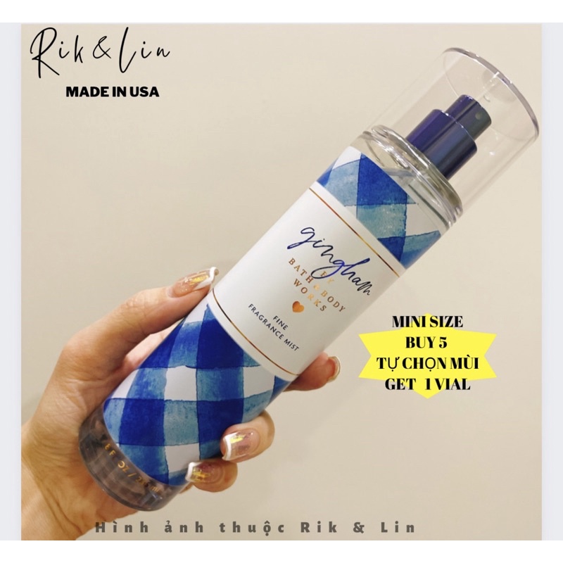 GINGHAM - Xịt Thơm Toàn Thân Body Mist Bath & Body Works
