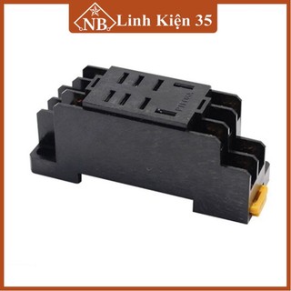Đế Relay Omron 8P PTF-8A (chất liệu: nhựa đen cứng)