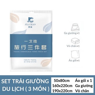 Set 3 món trải giường khách sạn du lịch