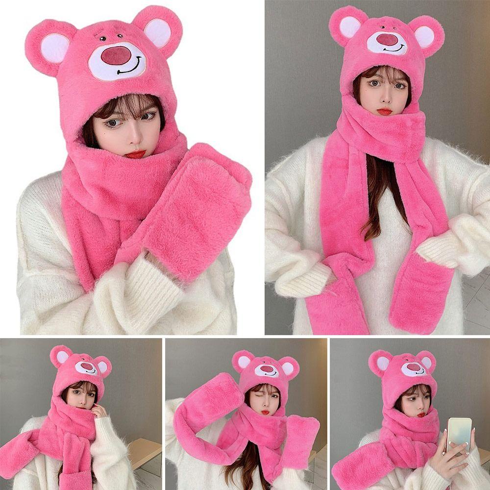 MOILYVN Mũ Len Trùm Đầu Mềm Mại Chống Gió Giữ Ấm Mùa Đông