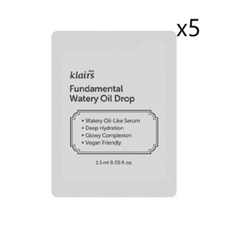5 QT Dear, Klairs kem dưỡng mắt Fundamental Eye Awakening Gel 1ml