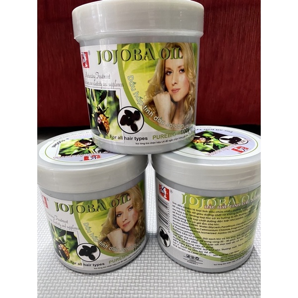 Hấp dầu tinh chất Jojoba. hấp ủ tóc jojoba Lk 1000ml.