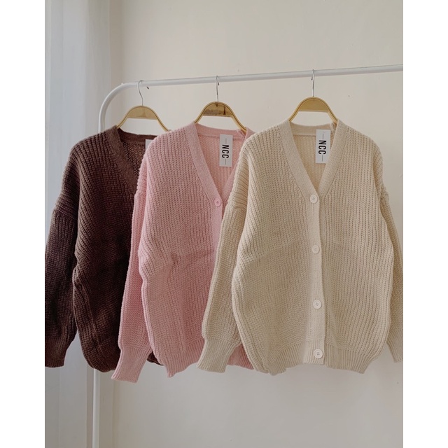 Áo cardigan len dệt kim 256
