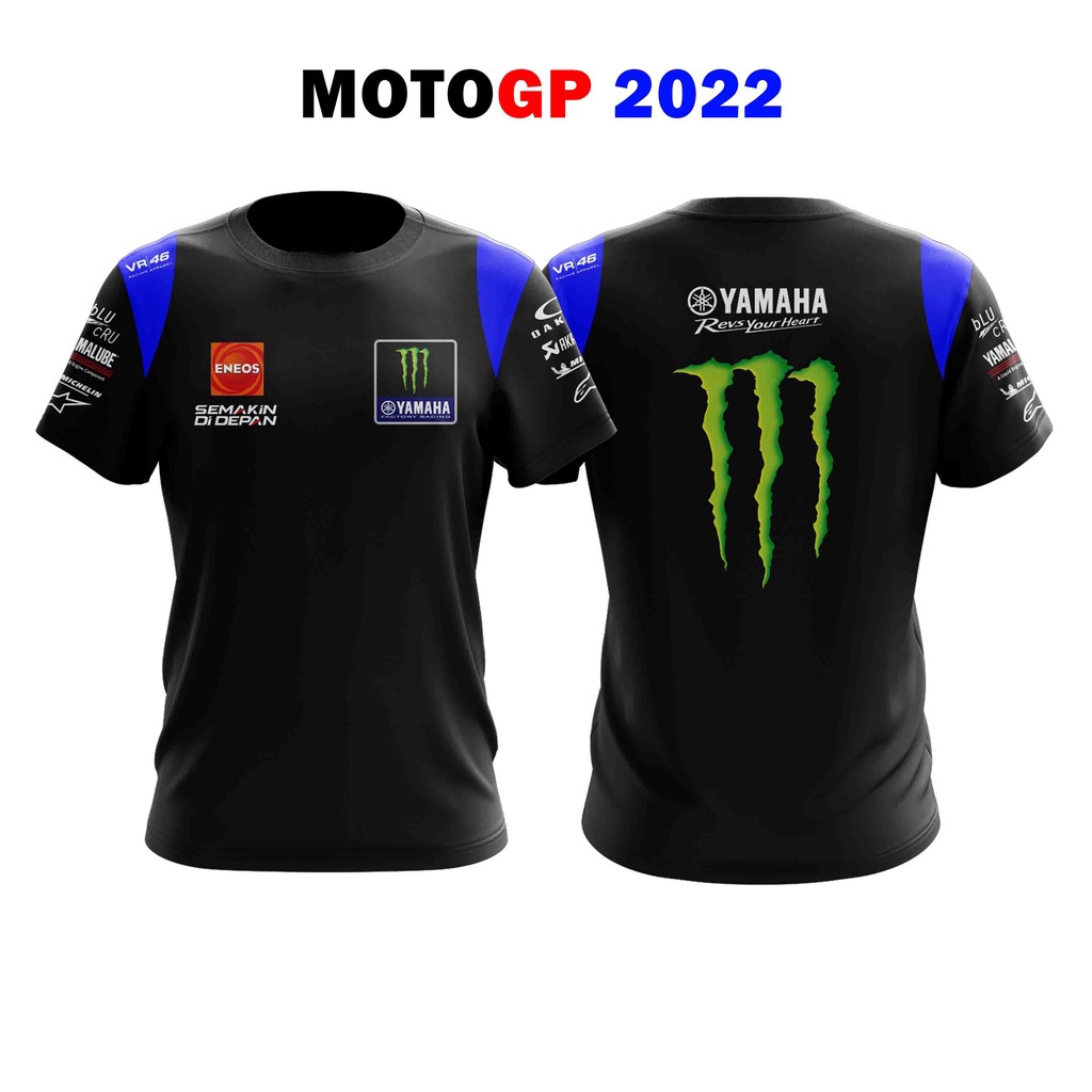 [MotoGP 2022] Áo Thun In Hình Đội Trưởng Yamaha MotoGP 2022 Thiết Kế Tùy Chỉnh (XS-3XL)