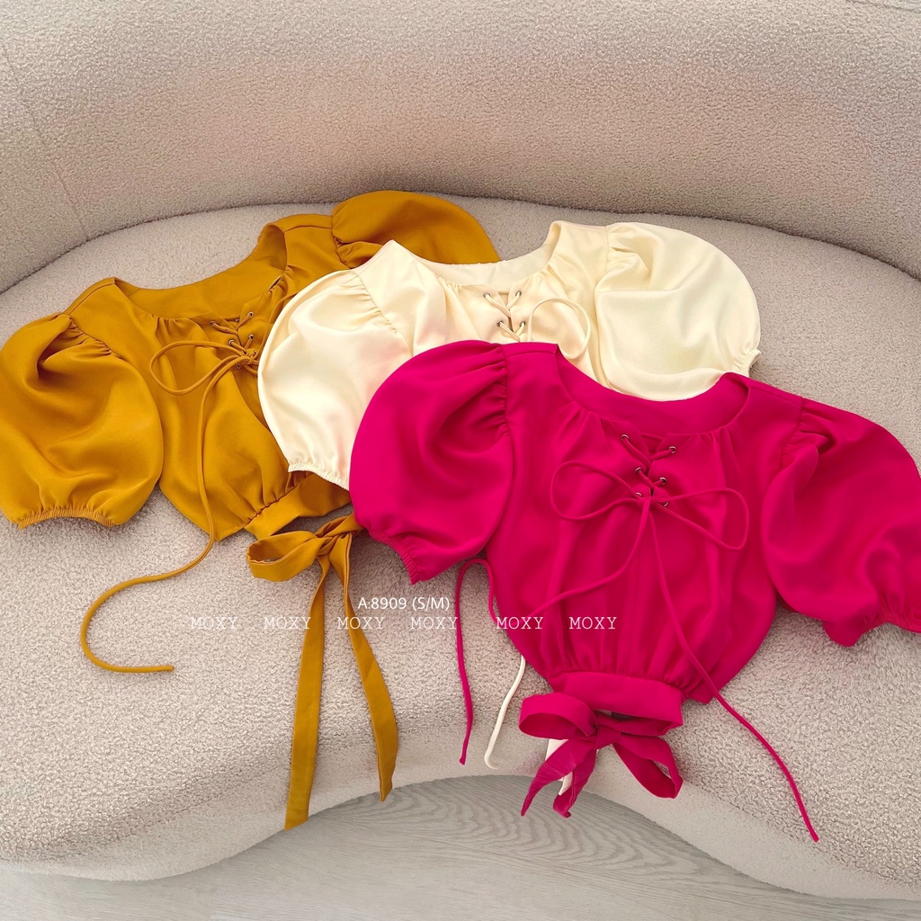 SP008909-Áo croptop nơ eo