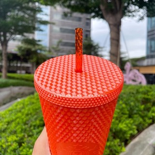 [Chính hãng] Ly Starbucks Studded Glossy Orange 710ml