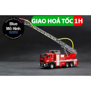 Mô hình xe cứu hoả phun nước xe chữa cháy
